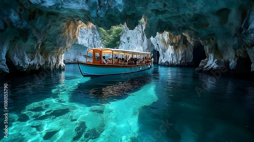 Boat in Crystal Clear Water...