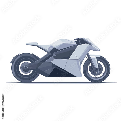 Futuristic Electric Motorcycle Design