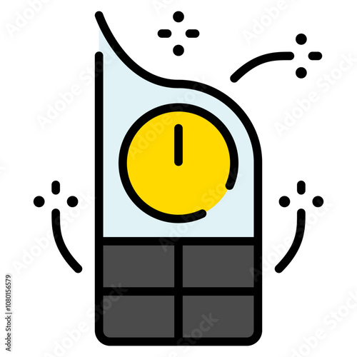 time square icon with filled outline. Suitable for website design, logo, app and UI. Based on the size of the icon in general, so it can be reduced.