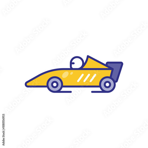 Race Car vector icon stock illustration photo