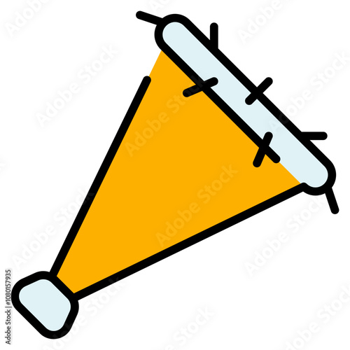 party trumpets icon with filled outline. Suitable for website design, logo, app and UI. Based on the size of the icon in general, so it can be reduced.