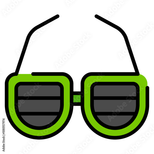 party glassess icon with filled outline. Suitable for website design, logo, app and UI. Based on the size of the icon in general, so it can be reduced. photo