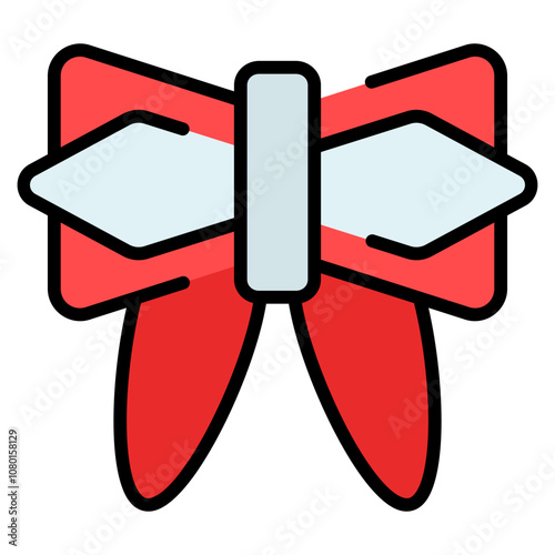 bow tie icon with filled outline. Suitable for website design, logo, app and UI. Based on the size of the icon in general, so it can be reduced.
