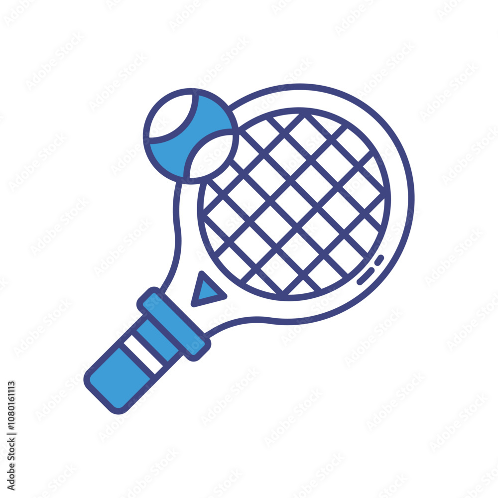 Tennis Racket vector icon stock illustration Tennis Racket vector icon stock illustration
