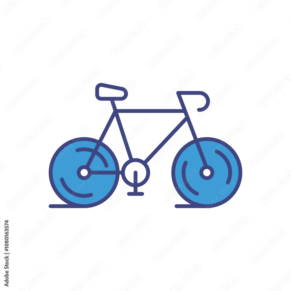 Bicycle vector icon stock illustration Bicycle vector icon stock illustration