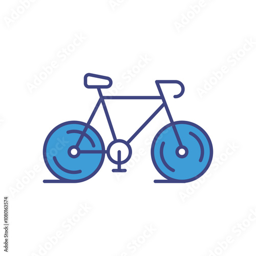 Bicycle vector icon stock illustration