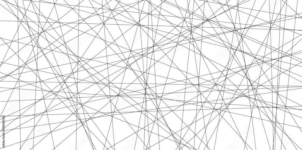 Abstract elegant background black line texture. . Creative and geometric shape with luxury pattern and paper texture design.  Black and white abstract random chaotic liens with business banner design 