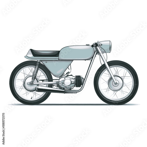 Vintage Motorcycle Illustration