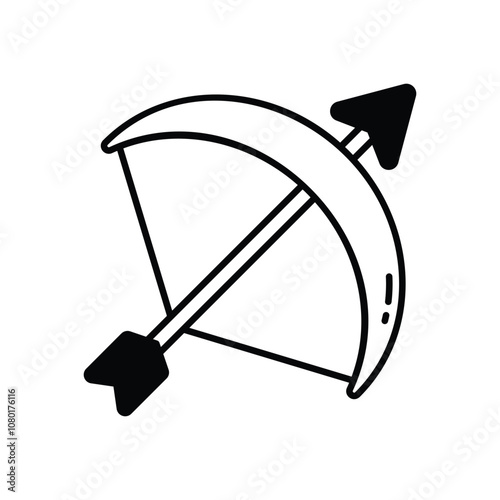 Archery  vector icon stock illustration