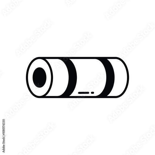 Yoga Mat vector icon stock illustration