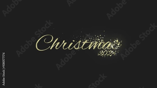 Wallpaper Mural Christmas 2024 gold particles text animation on black and grey background Gold text lettering animation for celebrating and wishing christmas to your loved ones Torontodigital.ca