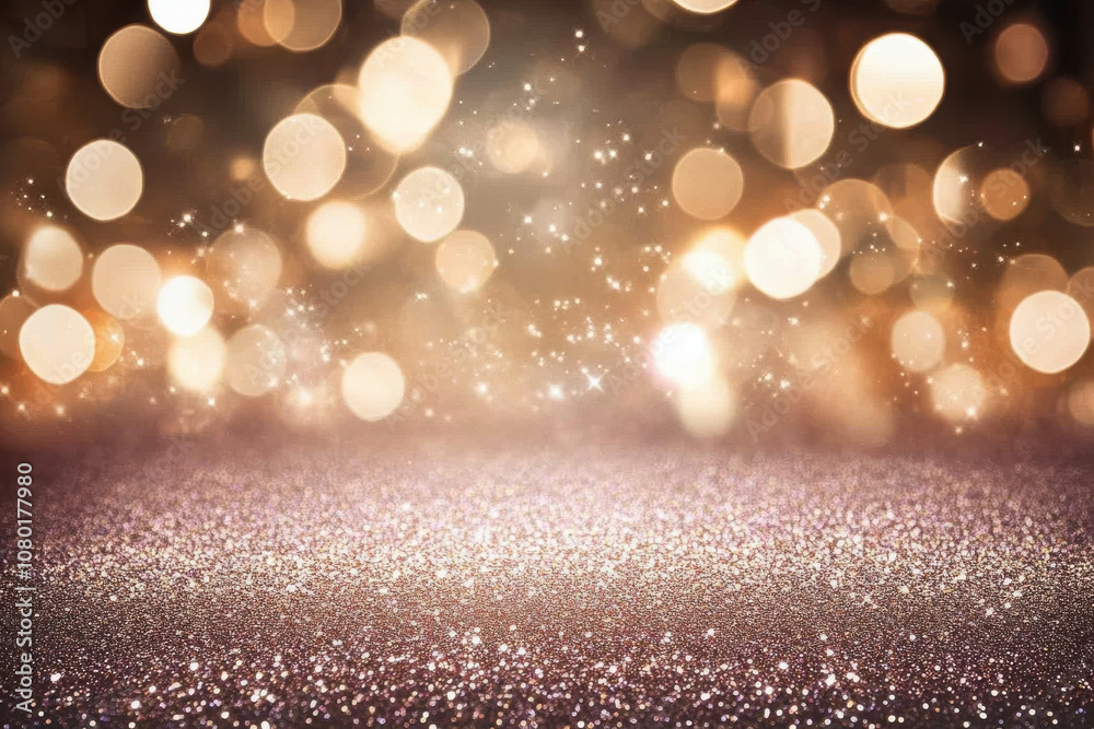 shimmering background with golden bokeh lights and sparkling glitter creates festive atmosphere, perfect for celebrations and events shimmering background with golden bokeh lights and sparkling glitter creates festive atmosphere, perfect for celebrations and events