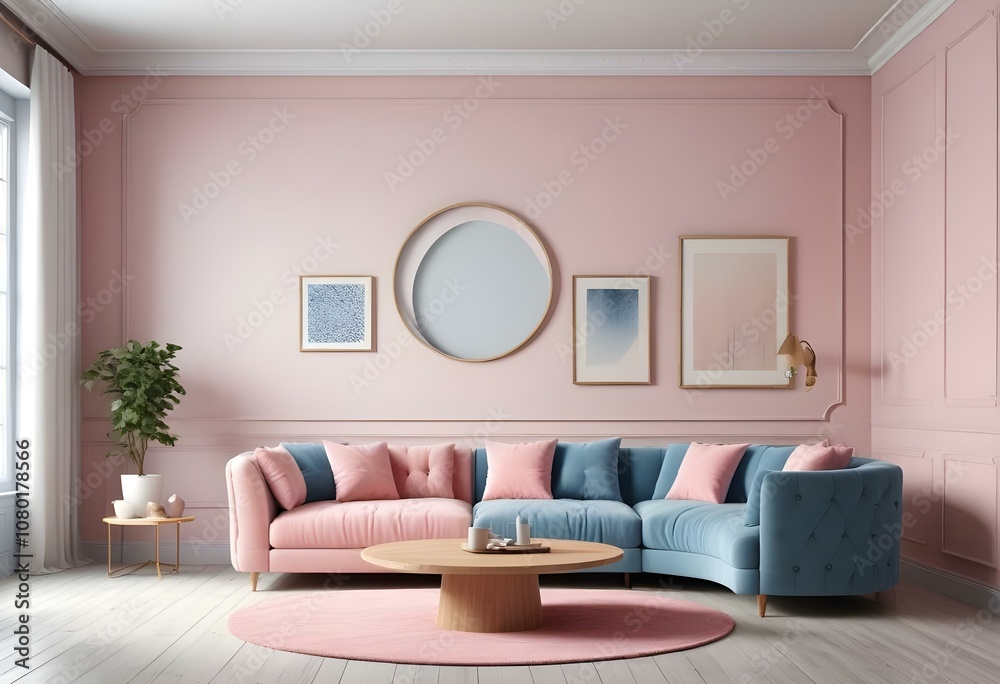 Fototapeta premium modern living room with sofa