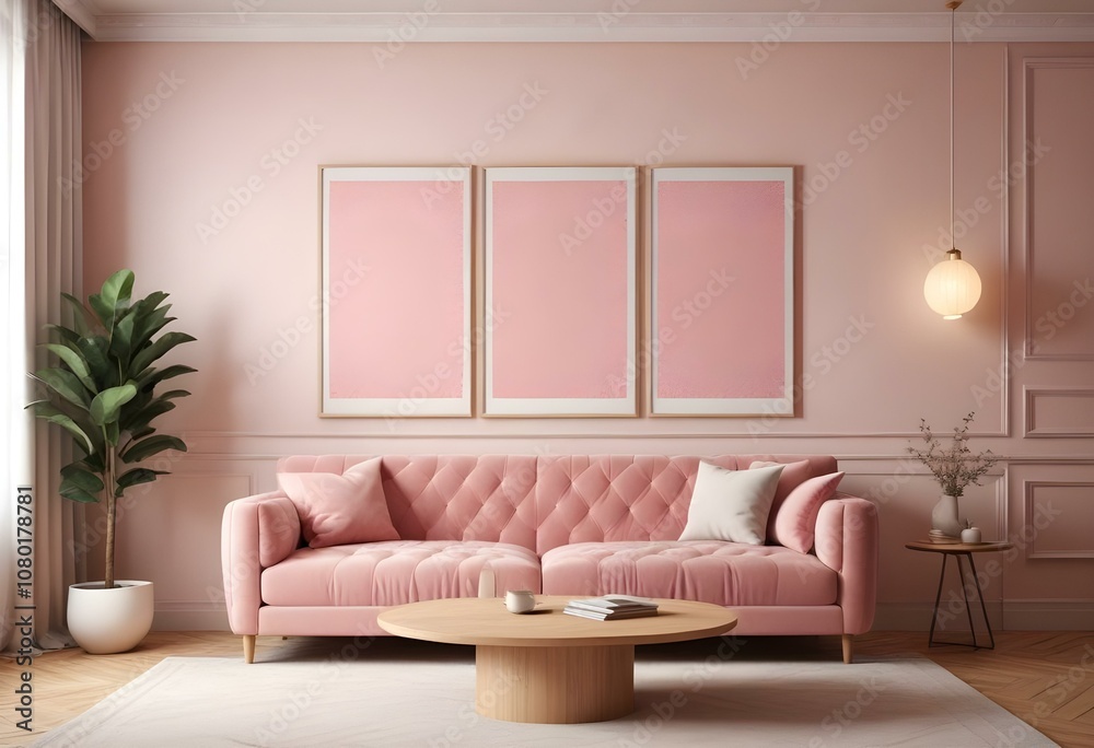 Fototapeta premium modern living room with sofa