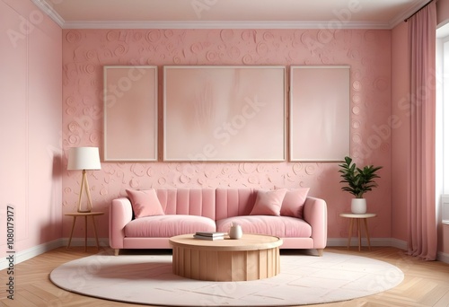 modern living room with sofa