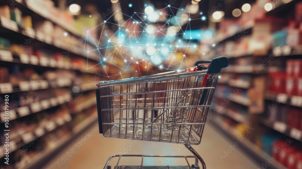 Shopping Cart with Digital Network Shopping Cart with Digital Network