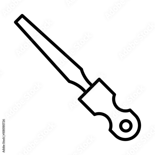 Chisel line icon