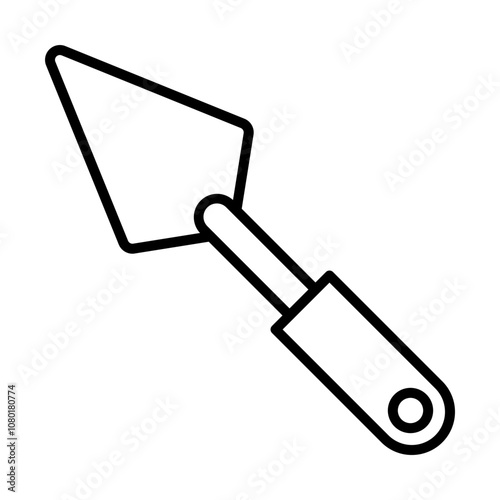 Trowel line icon