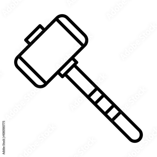Sledgehammer line icon