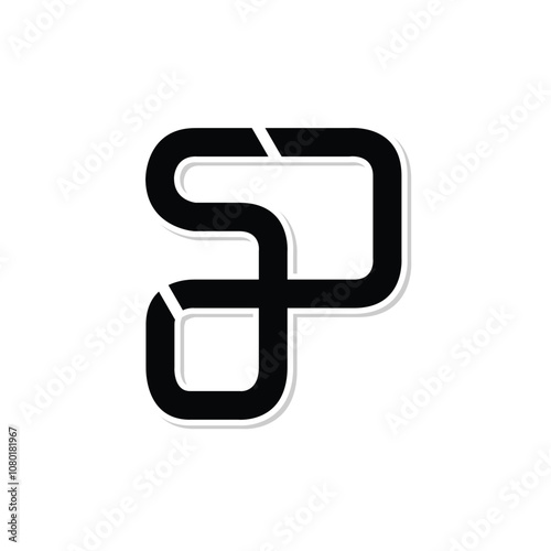 letter ps or sp logo icon design vector design template inspiration