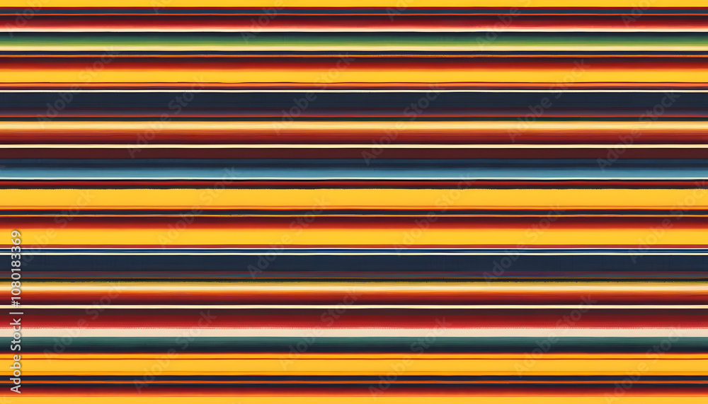 Obraz premium Textured Mexican Serape Stripes