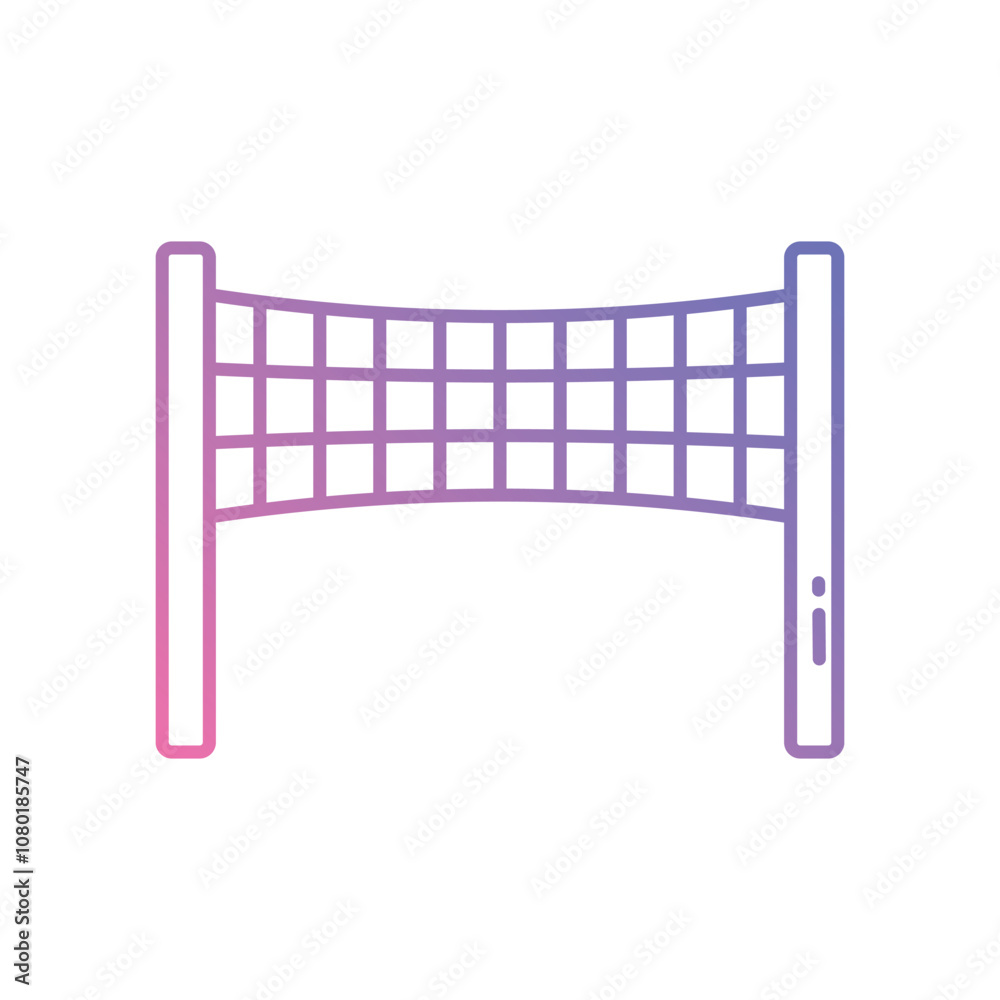 Badminton Net vector icon stock illustration Badminton Net vector icon stock illustration