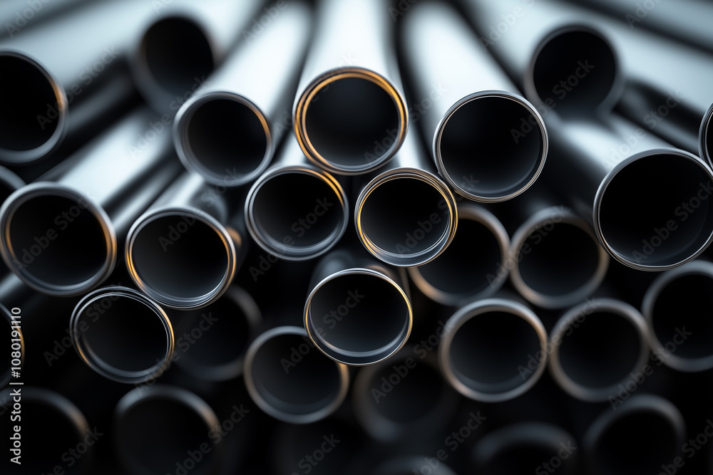 Metal pipes close up background, metalworking concept...............