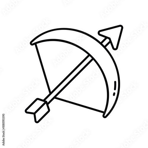 Archery  vector icon stock illustration