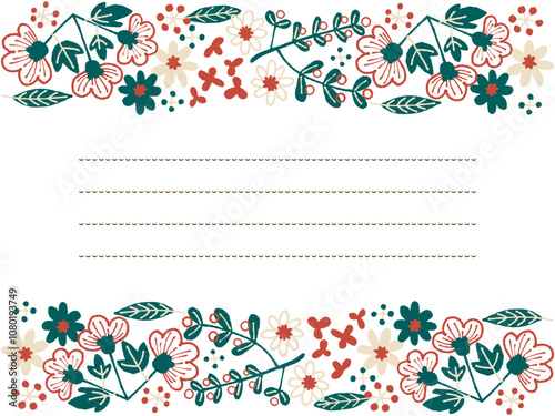 北欧風クリスマスの背景素材