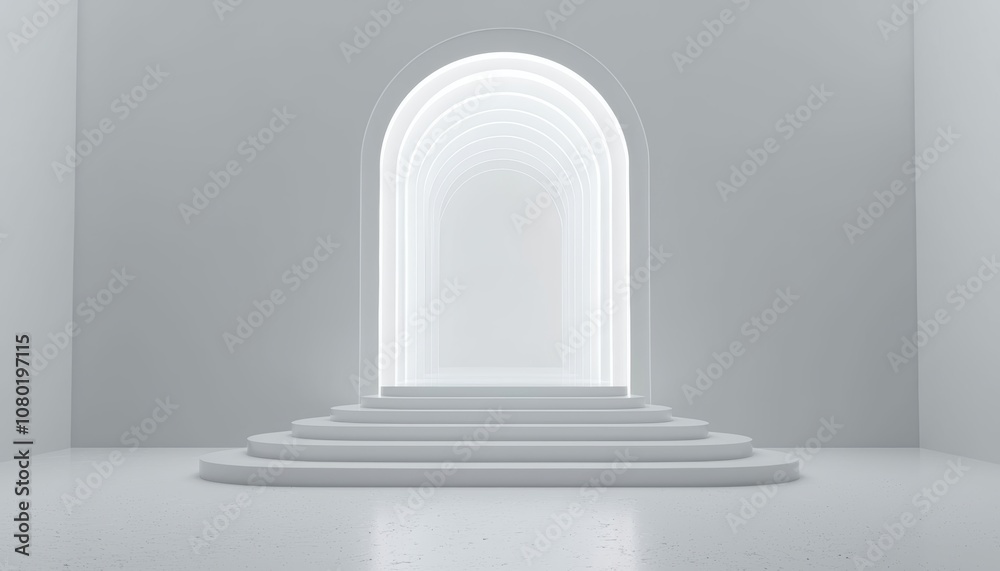 Minimalist mockup with interactive display and sleek product showcase, isolated on white, engaging and user-friendly design, 3D illustration Minimalist mockup with interactive display and sleek product showcase, isolated on white, engaging and user-friendly design, 3D illustration