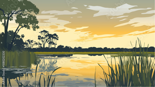 The Calm Waters of Everglades National Park