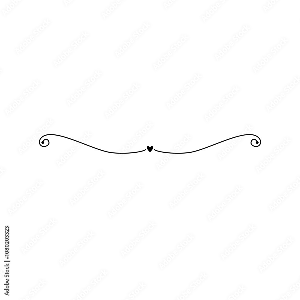 Doodle Dividers Heart