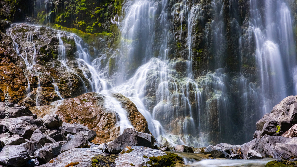 Devils Punchbowl Waterfall, Arthur's Pass National Park, New Zealand Devils Punchbowl Waterfall, Arthur's Pass National Park, New Zealand
