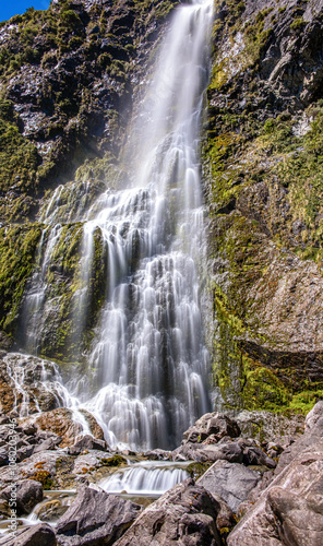 Devils Punchbowl Waterfall, Arthur's Pass National Park, New Zealand