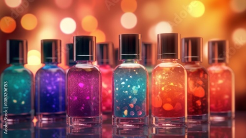 Sparkling Bottles of Perfume photo