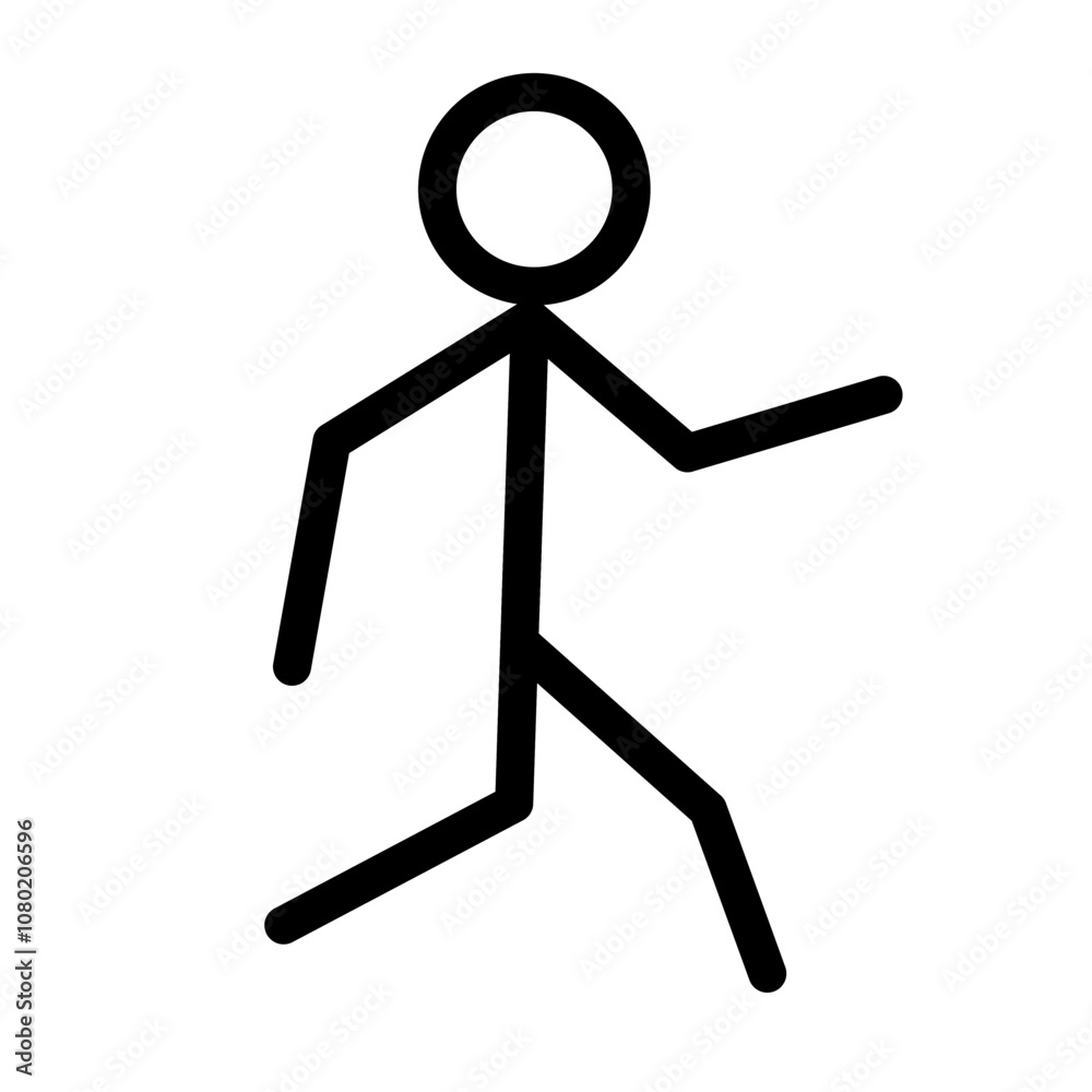 Cross Road Walking People Icon Cross Road Walking People Icon