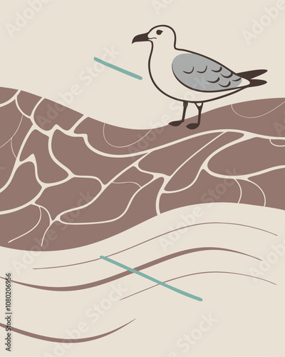 bird vector Illustrator Artworkn wall art, postern art, minimalist 