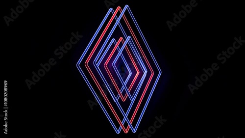 Dynamic neon loops create mesmerizing visuals for music performances
