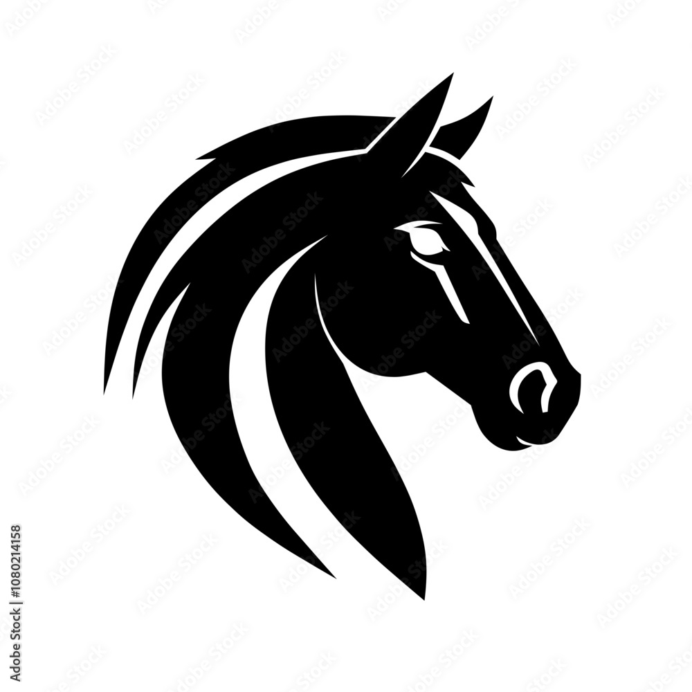 horse head silhouette horse head silhouette