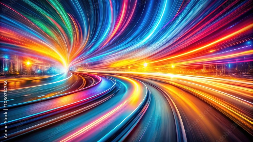 Abstract Modern Background: Vibrant Long Exposure Swirls of Color and Light for Creative Digital Art and Design Projects Abstract Modern Background: Vibrant Long Exposure Swirls of Color and Light for Creative Digital Art and Design Projects
