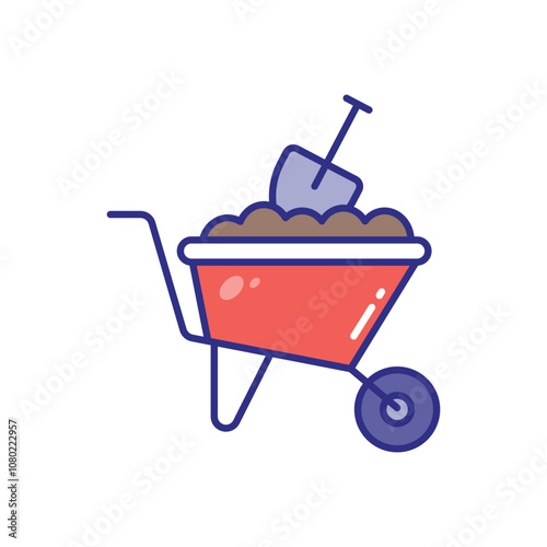 Mulch vector icon stock illustration