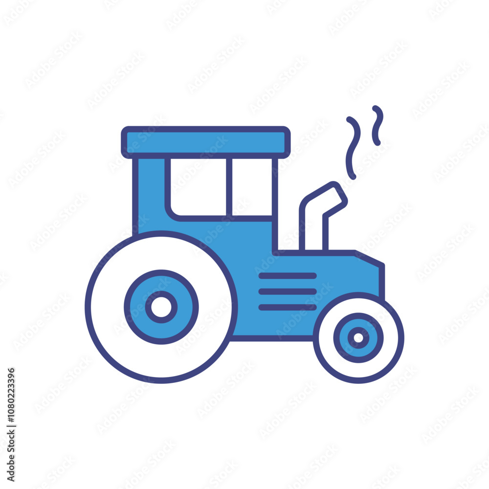 Tractor vector icon stock illustration Tractor vector icon stock illustration