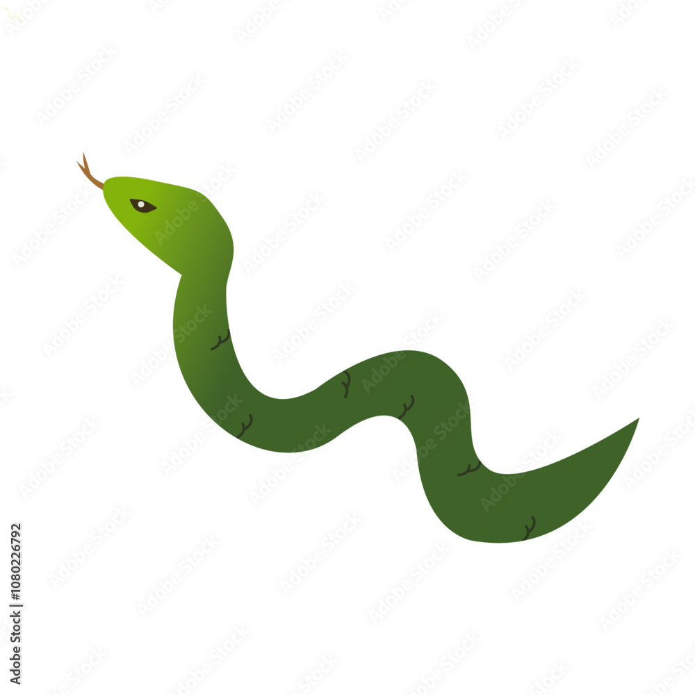 Fototapeta premium 年賀状2025 巳年 へび年 蛇年 新年 年賀 