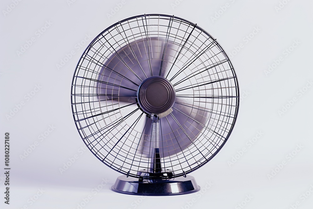 Portable Floor Fan for Home with Solid Background Portable Floor Fan for Home with Solid Background