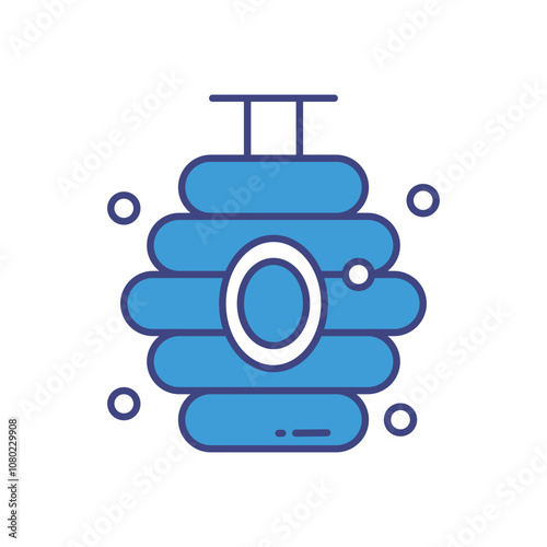 Beehive vector icon stock illustration