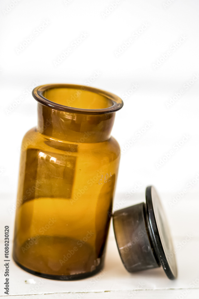 Antique glass bottle retro stylish design Antique glass bottle retro stylish design