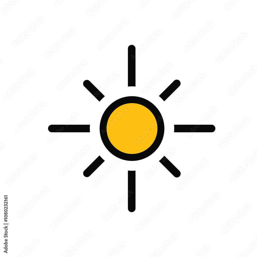 Sun icon. yellow sun. The sun is shining. Sunset icon collection. Yellow sun star icon. Hot solar energy for sunbathing. mixed design style. design vector template Sun icon. yellow sun. The sun is shining. Sunset icon collection. Yellow sun star icon. Hot solar energy for sunbathing. mixed design style. design vector template