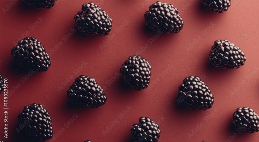 A close-up of blackberries arranged on a surface, showcasing their texture and color. A close-up of blackberries arranged on a surface, showcasing their texture and color.