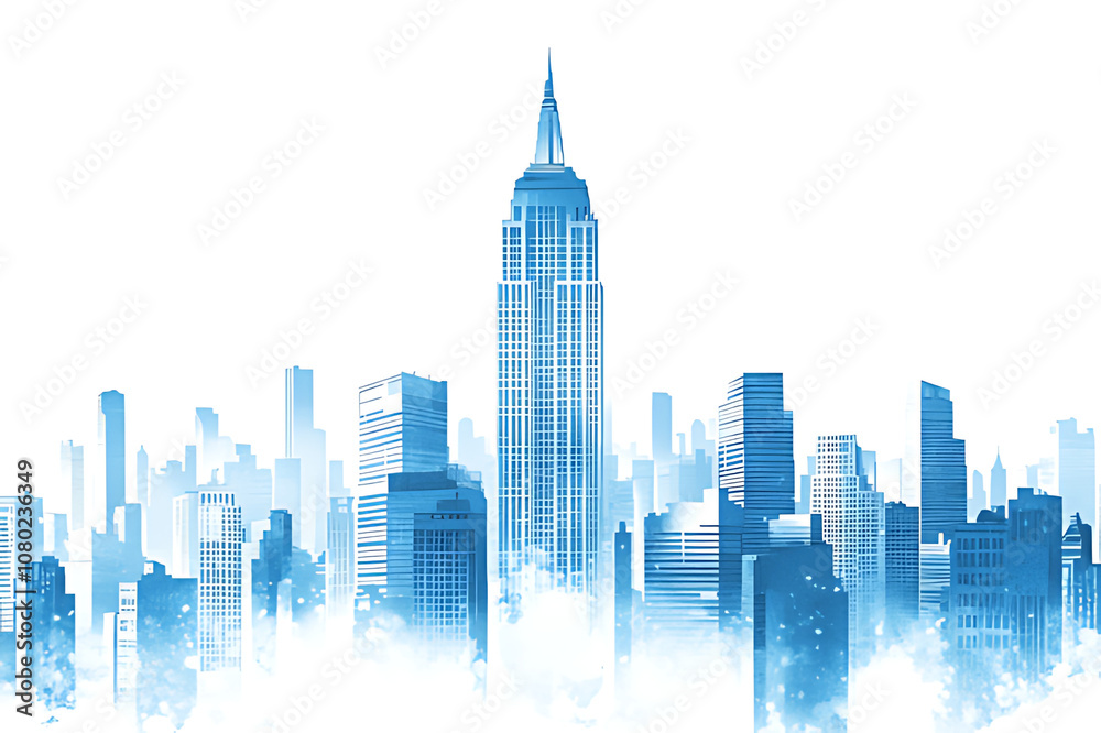 Fototapeta premium modern city skyline