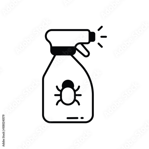 Pesticide  vector icon stock illustration